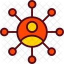 Connection Group Man Icon