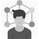 Connection Group Man Icon