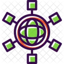Connection Group Man Icon