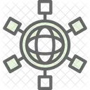Connection Group Man Icon