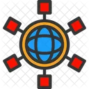 Connection Group Man Icon