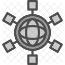 Connection Group Man Icon