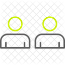 Connection Group Man Icon