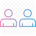 Connection Group Man Icon