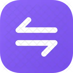 Connection Left Right Square  Icon