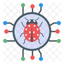 Network Virus Bug Connection Virus Icon