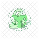 Connection With Nature Farm Work Outdoor Activity Icon