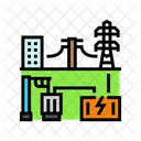 Connectivity Electric Grid Icon