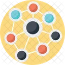 Rete Connessioni Molecolare Icon