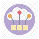 Connessione di rete cloud  Icon