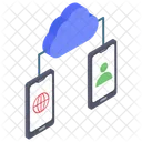 Connettivita Cloud Condivisione Dati Cloud Tecnologia Cloud Icon