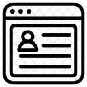 Connexion au compte  Icône