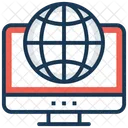 Internet Connexion Global Icon