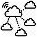 Cloud Computing Hebergement Cloud Connexions Cloud Icône