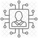 Connexions Utilisateur Thinline Icon Icône