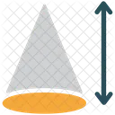 Forma Cono Flecha Icono
