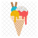 Cono De Helado Helado Postre Icono