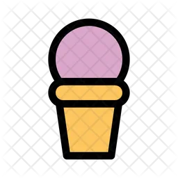 Cucurucho de helado  Icono