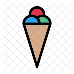 Cucurucho de helado  Icono