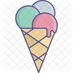 Cucurucho de helado  Icono