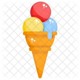 Cucurucho de helado  Icono