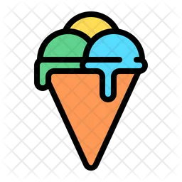 Cucurucho de helado  Icono