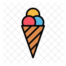 Cucurucho de helado  Icono