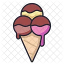 Cono De Helado Helado Postre Icono