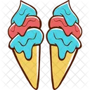 Cucurucho de helado  Icono