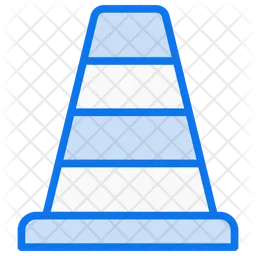 Conos de tráfico Flag Icono