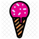 Helado de cono  Icono