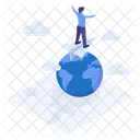 Conquer The World World Success Top Of The World Icon