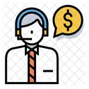 Conseiller Financier Financier Homme Daffaires Icône