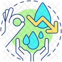 Conservar agua  Icono