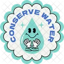 Conserve Water Ecology Eco Icon