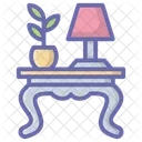 Console Table Side Table Lamp Table Icon