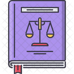 Constitution book Icon - Download in Colored Outline Style