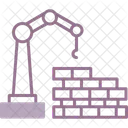 Construcao Parede Tijolo Ícone