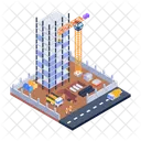 Construccion Industrial Sitio De Construccion Area De Construccion Icono
