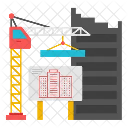 Construções de edifícios  Ícone