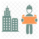 Construction Engineer Worker Icon