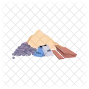 Construction Rock Material Icon
