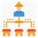 Construction Engineer House Icon