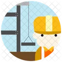 Construction Worker Avatar Icon