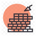 Mason Construction Bricks Icon
