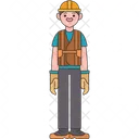 Construction Worker Engineer Icon