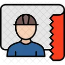 Construction Engineer Building Icon