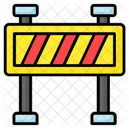 Construction Barrier  Icon