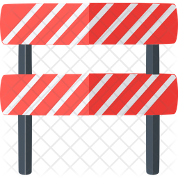 Construction Barrier Icon - Download in Flat Style