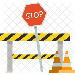 Construction Barrier  Icon